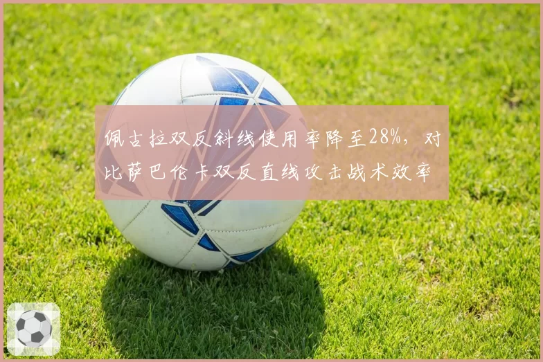 佩古拉双反斜线使用率降至28%，对比萨巴伦卡双反直线攻击战术效率对比